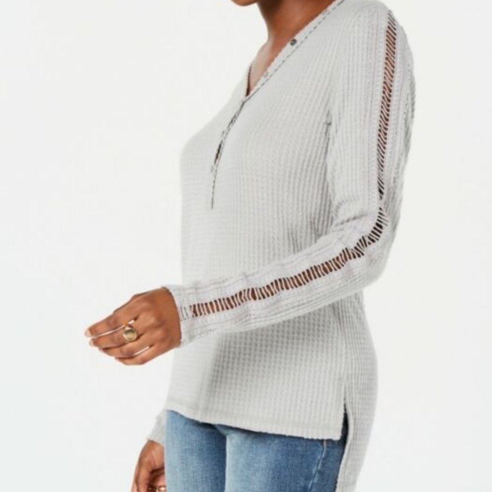 American Rag Juniors' Henley Top - NWT- Large